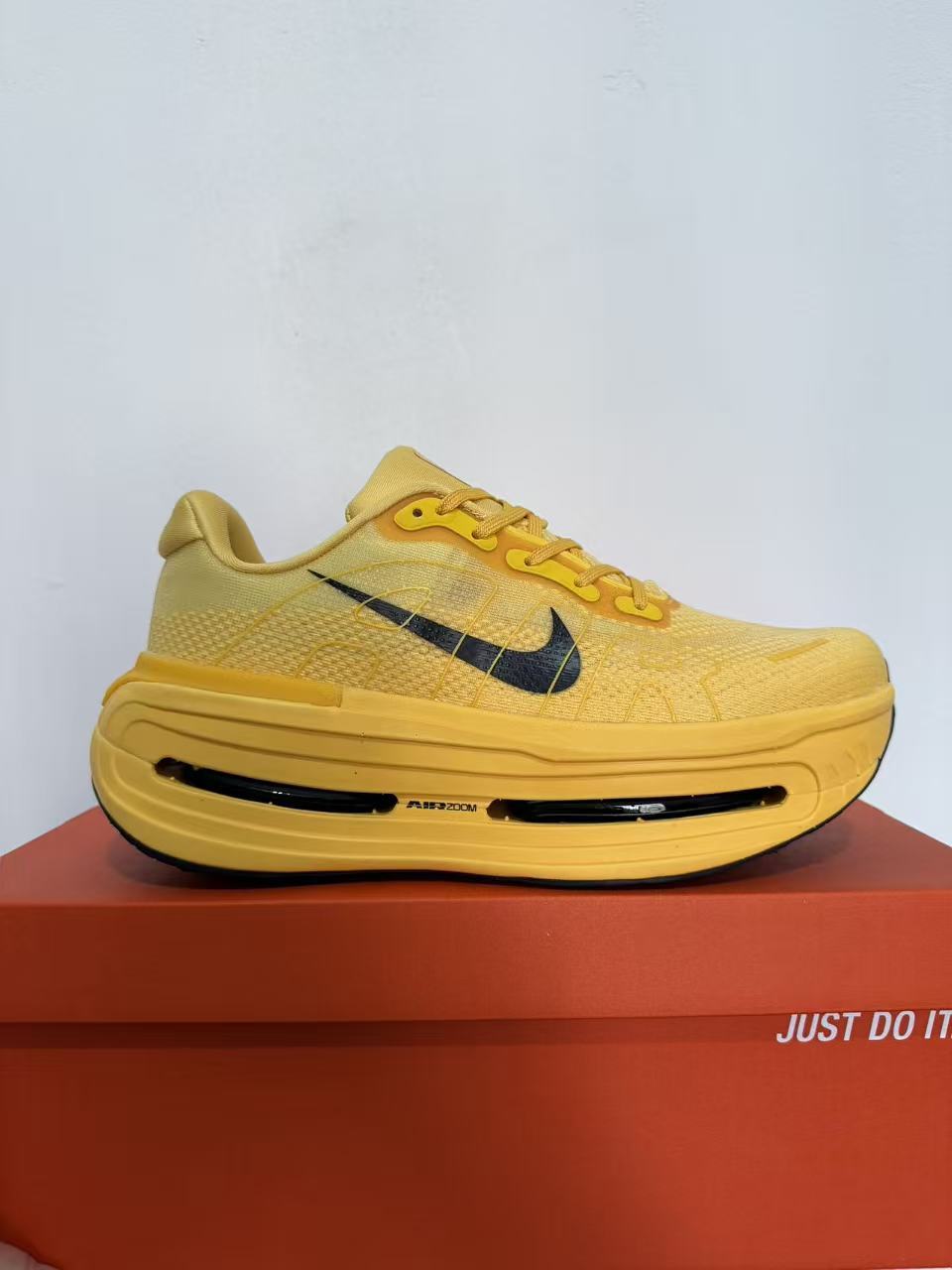 Max Cushion Chunky Running Sneakers, Honey Yellow