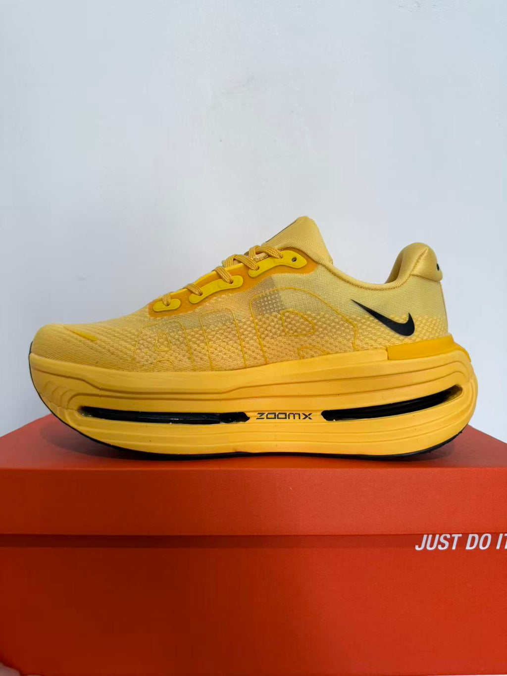Max Cushion Chunky Running Sneakers, Honey Yellow