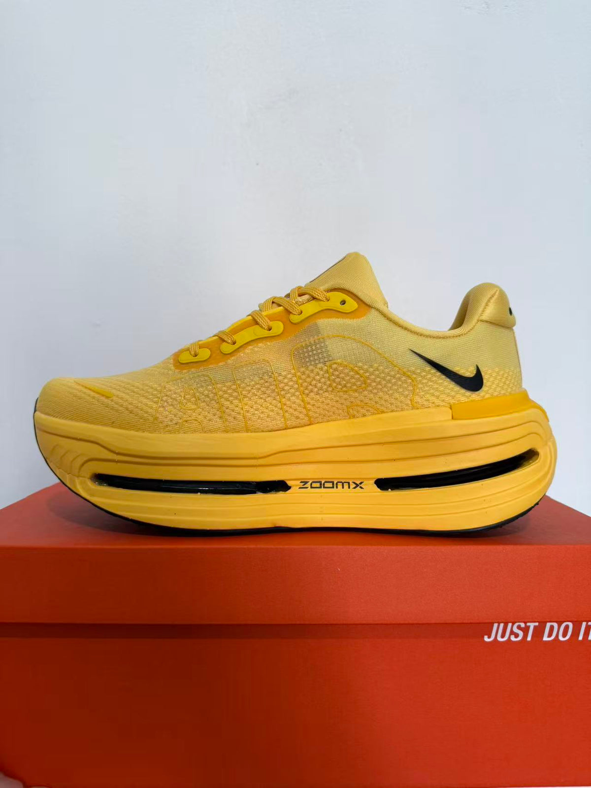 Max Cushion Chunky Running Sneakers, Honey Yellow